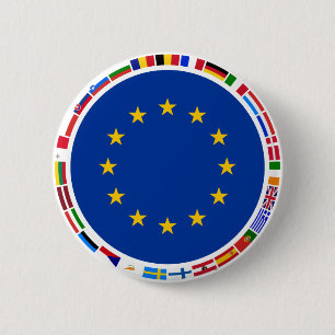 Europeiska unionflaggor knapp