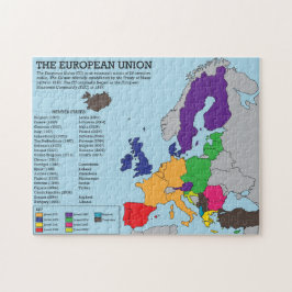 Europeiska unionkartapussel pussel