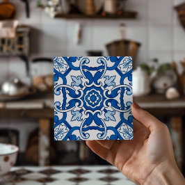 Europeiska vintage Sintra blå designplattor för br Kakelplatta