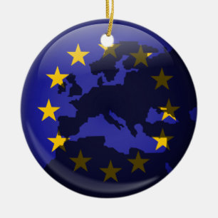 Européjordklot Julgransprydnad Keramik