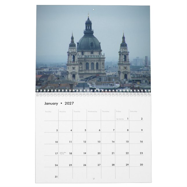 Europékristen kyrktar 2011 kalender (Jan 2027)