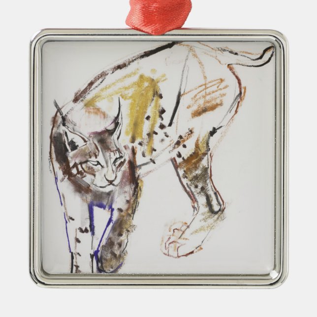 Europélodjur Julgransprydnad Metall (Framsidan)