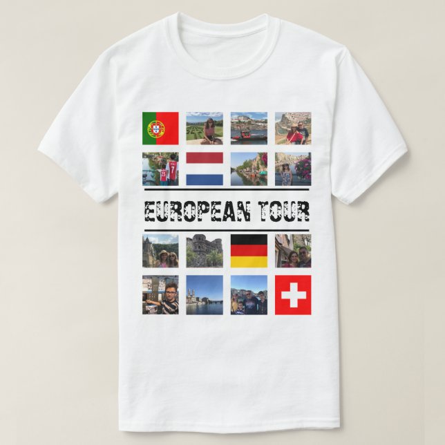 Europén turnerar skräddarsy t shirt (Design framsida)