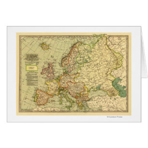 EuropePanoramic MapEurope 3 Hälsningskort