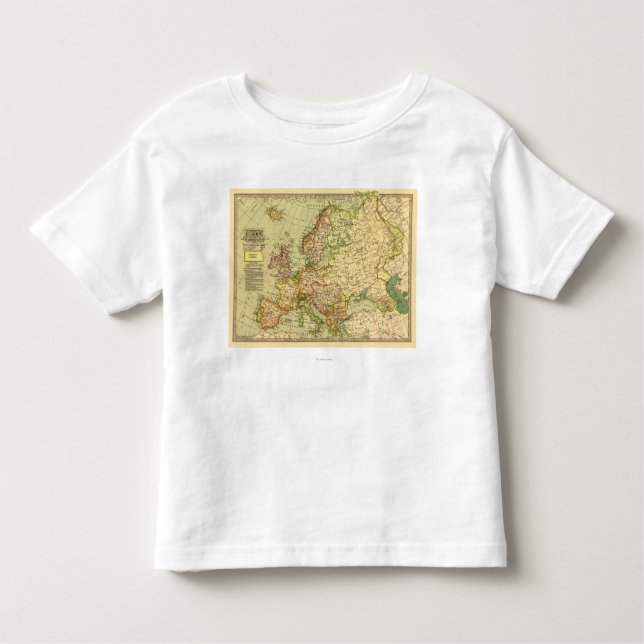 EuropePanoramic MapEurope 3 T-shirt (Framsida)