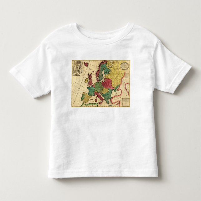 EuropePanoramic MapEurope T Shirt (Framsida)