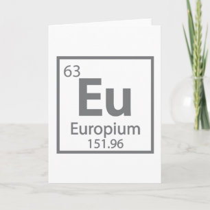 Europium - Europe Science Periodic Bord design Kort