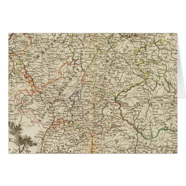 Europos postvägar hälsningskort (Framsidan Horizontal)