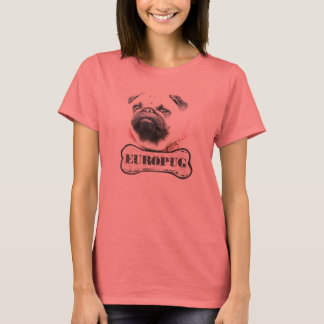 Europug Brutal Ansikte Dam Ringer T-Shirt