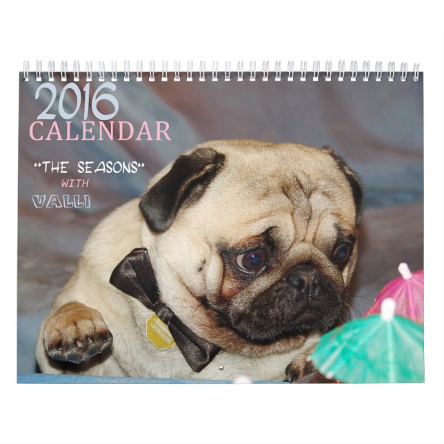 Europug kalender 2016 "säsongerna med Valli ", (Omslag)