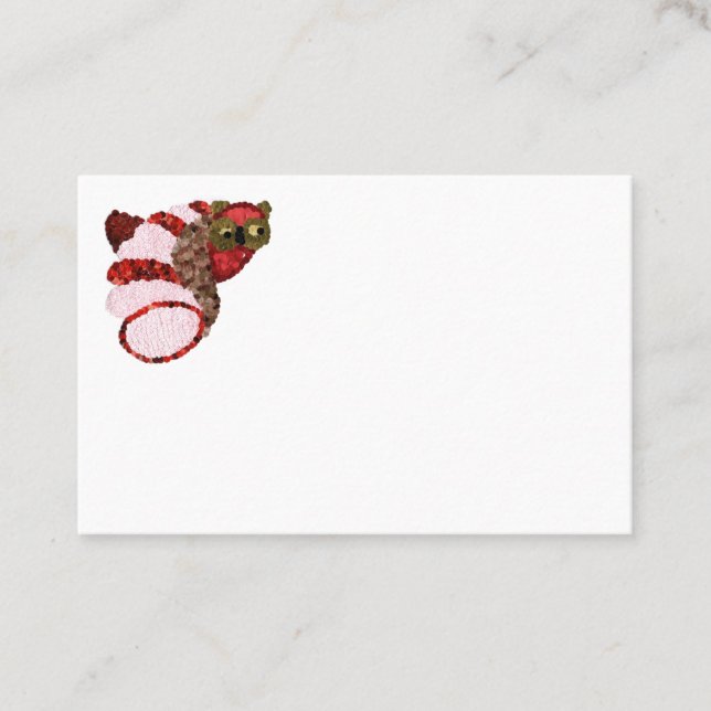 Euroreferenskort för uggla rabattkort (Framsida)