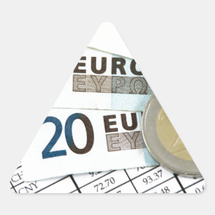 Euros Triangelformat Klistermärke