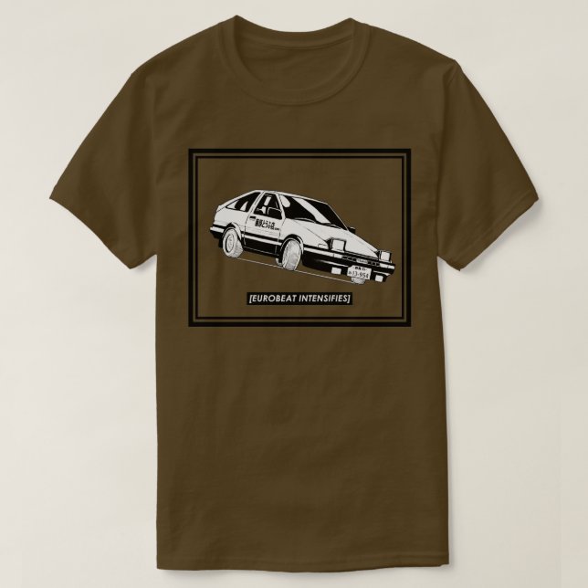 Euroslag Intensifiches AE86 Kansei Dorifto Initial T Shirt (Design framsida)