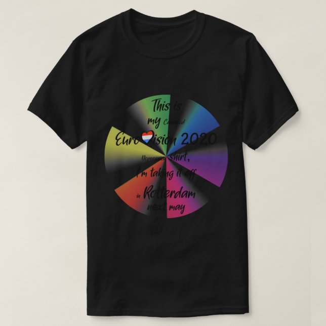 Eurovision 2021 - Eurovision sång tävling - ESC fa T Shirt (Design framsida)