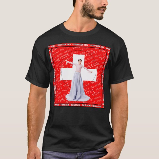Eurovision 2024 Nemo The Code T Shirt (Framsida)