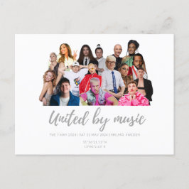 Eurovision Songcontest 2024 Malmo Sweden Singing Vykort