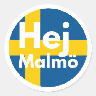 Eurovision Songcontest 2024 Unisex T-shirt Sweden  Runt Klistermärke