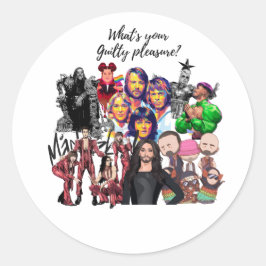 Eurovision Songcontest 2024 Unisex T-shirt Sweden  Runt Klistermärke