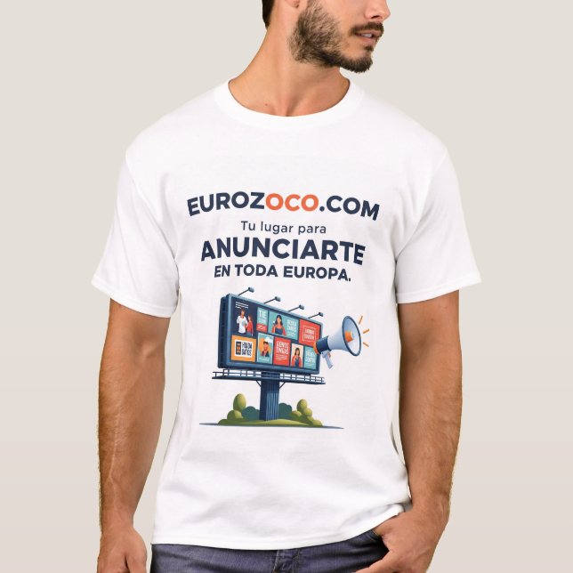 Eurozoco.com Anuncios en toda Europa T Shirt (Framsida)