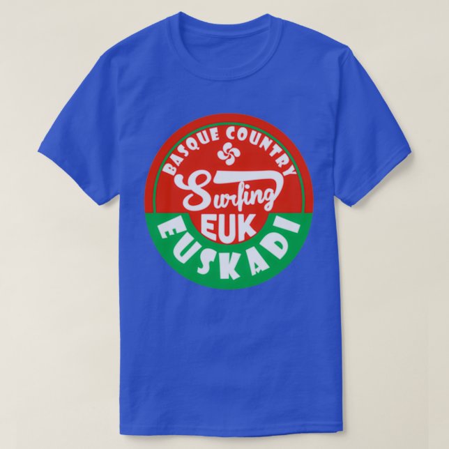 Euskadi Basque Land Surfa Sticker T Shirt (Design framsida)