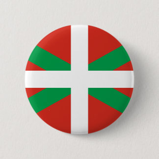 Euskadi flagga - baskiskt land - Ikurri Knapp