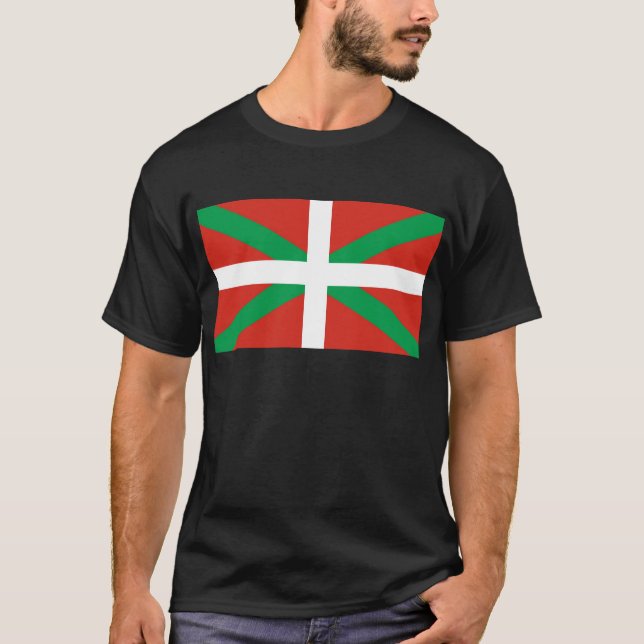 Euskadi flagga - baskiskt land - Ikurri T Shirt (Framsida)