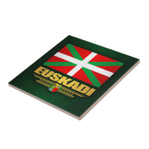Euskadi flagga kakelplatta