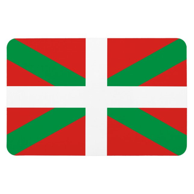 Euskadi Flagga Magnet (Horisontell)