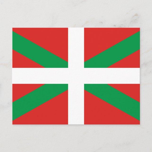 Euskadi Flagga Vykort (Framsida)