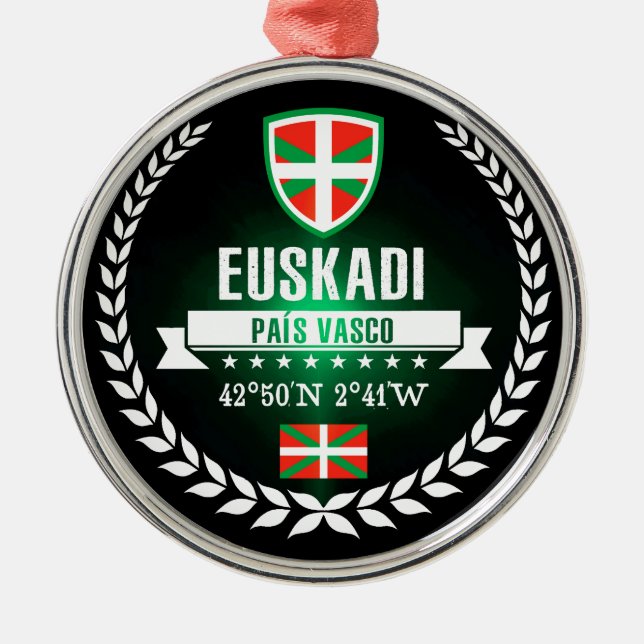 Euskadi Julgransprydnad Metall (Framsidan)