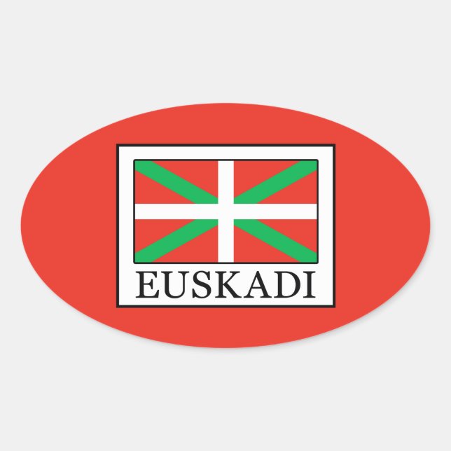 Euskadi Ovalt Klistermärke (Framsida)