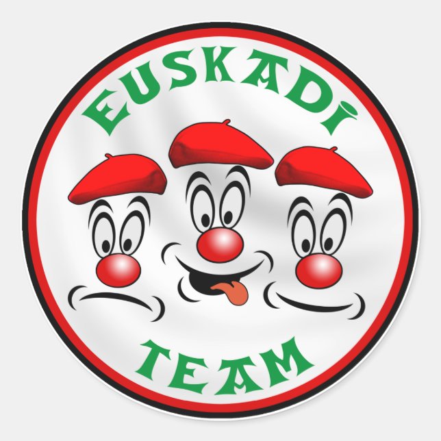 Euskadi-teamet Runt Klistermärke (Framsida)
