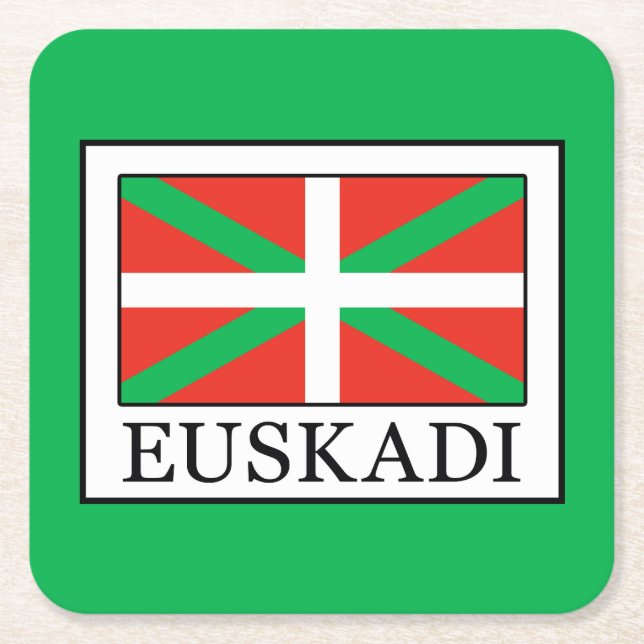 Euskadi Underlägg Papper Kvadrat (Framsidan)