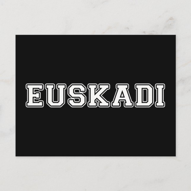Euskadi Vykort (Framsida)