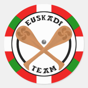 euskadilagklistermärke runt klistermärke
