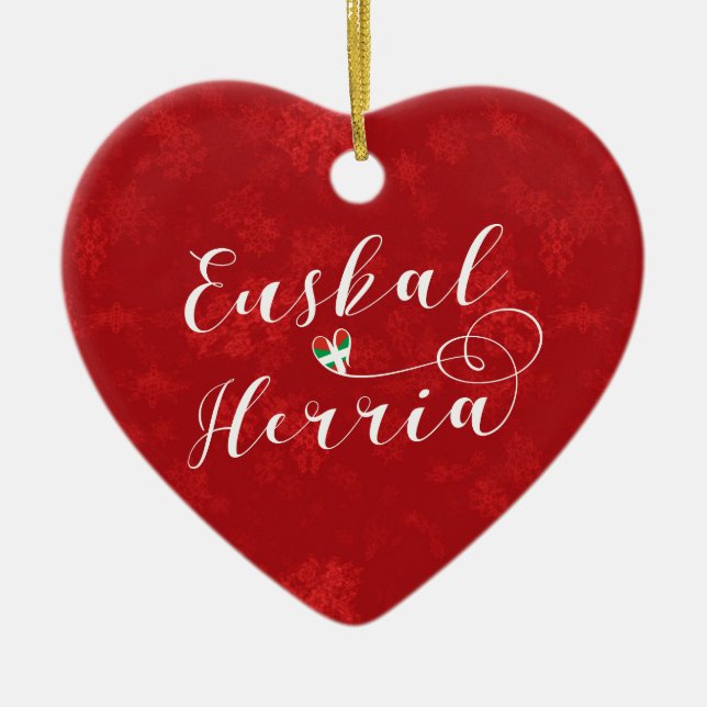 Euskal Herria Heart, Julgran Ornament (Framsidan)