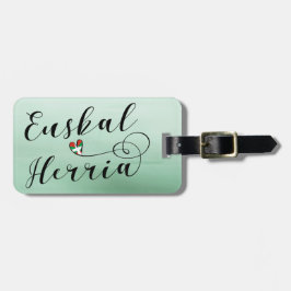 Euskal Herria Luggage Tag, Baskien Land Bagagebricka