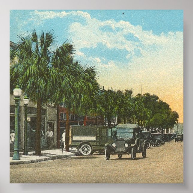 EUSTIS, FL - Downtown, 1925 Poster (Framsidan)