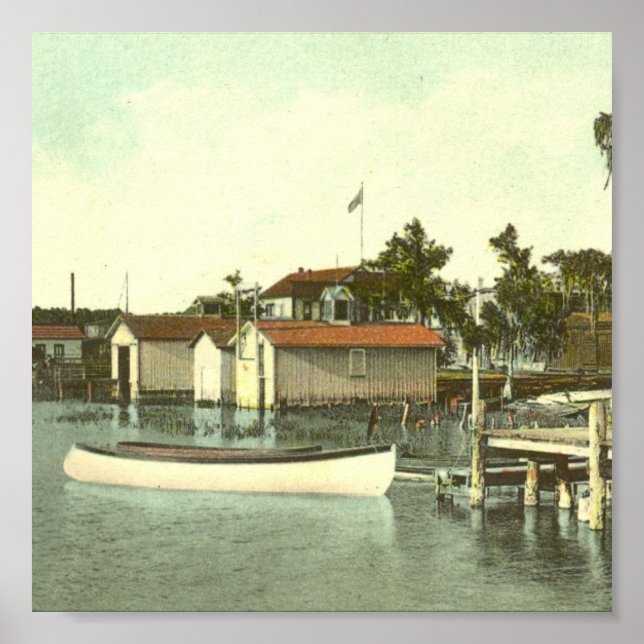 EUSTIS, FL, Waterfront, - 1907 Poster (Framsidan)