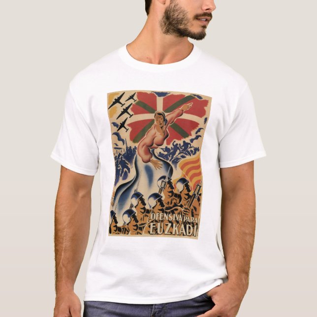 Euzkadi offensiv (1937) _Propagandaaffisch T-shirt (Framsida)