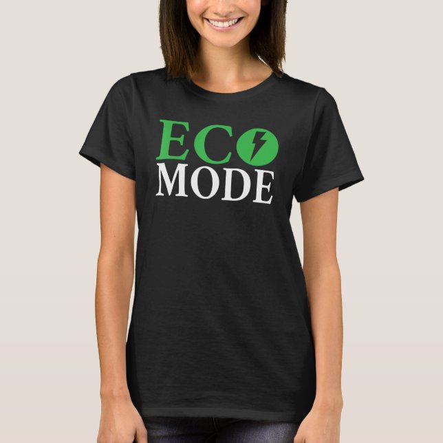 EV Electric Fordon i miljöläge T Shirt (Framsida)