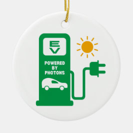 EV med fotonornament Julgransprydnad Keramik