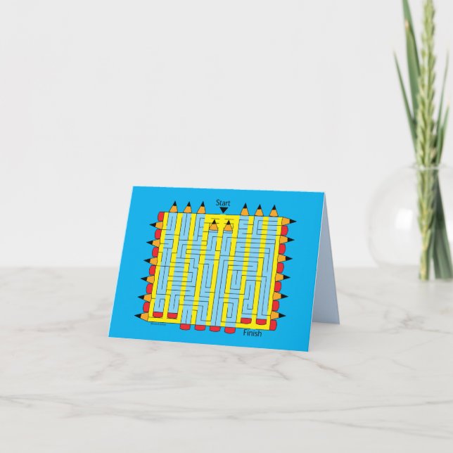 EV___Pencil Maze Anteckningskort (Framsida)