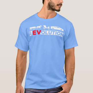 EV-Revolution för elektriskt Fordon-drivrutinsbatt T Shirt