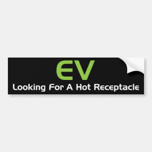 EV Tittar för en Hett Bildekal