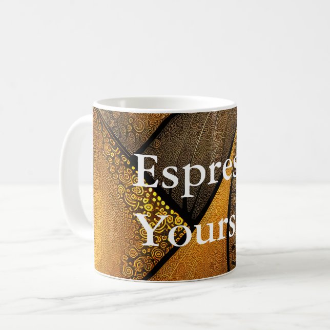 Eva 1 Abstract Design Classic Mugg (Framsida vänster)