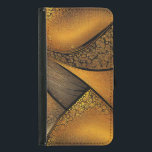 Eva 1 plånboksfodral för samsung galaxy s5<br><div class="desc">Abstrakt Elegance - Guld,  Silver,  Black & White Art Print.</div>