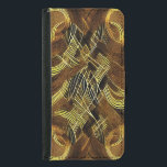 Eva 6 plånboksfodral för samsung galaxy s5<br><div class="desc">Abstrakt Elegance - Guld,  Silver,  Black & White Art Print.</div>