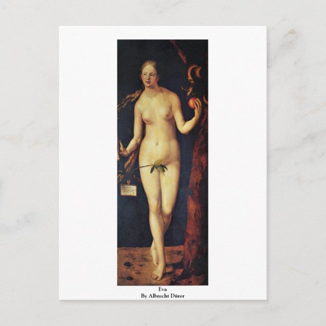 Eva av Albrecht Dürer Vykort (Framsida)