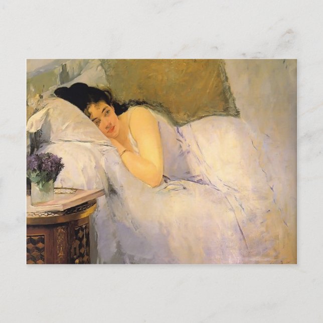 Eva Gonzales- Woman Awakening Vykort (Framsida)